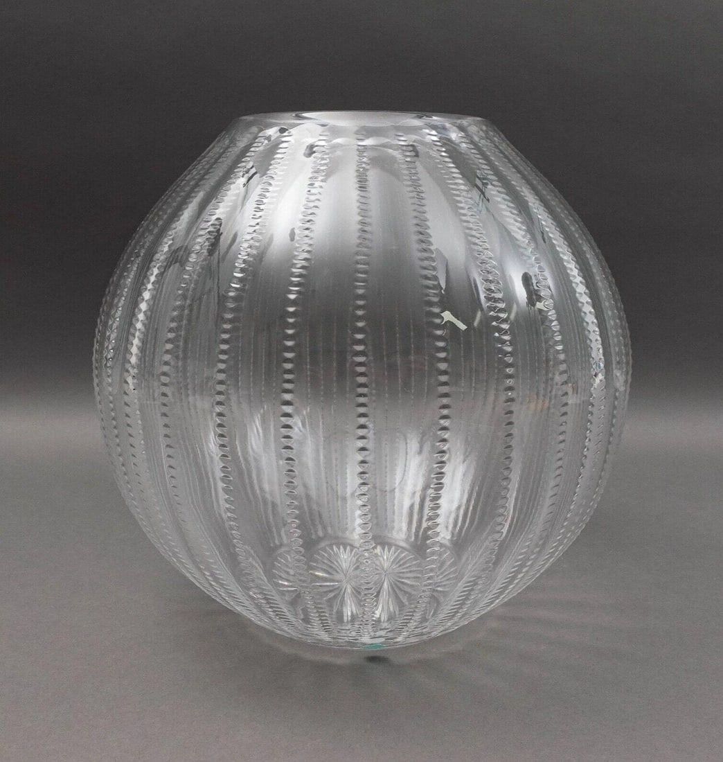 William Yeoward for Tiffany & Co. “Inez?? Crystal Vase – Large 11?? Spherical Display Piece,: Condition: Used,Brand: Tiffany & Co,Pattern: Inez,Type: Vase,Signed By: William Yeoward,Original/Licensed Reproduction: Original,Signed: Yes,Color: Clear,Material: Crystal,Production Style: Elegant Gl