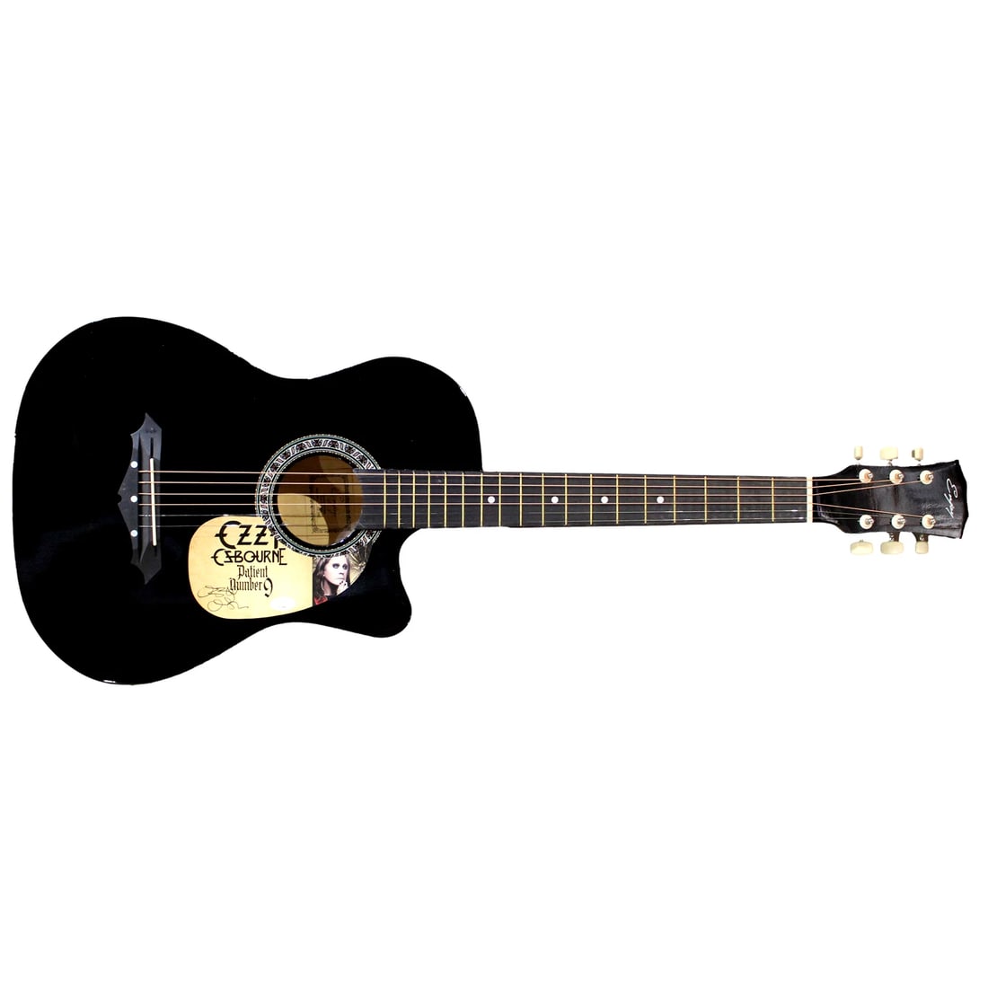 Ozzy Osbourne Autographed Acoustic Guitar JSA COA Patient Number 9 Signed (1 of 8)