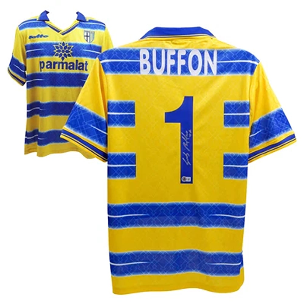 Gianluigi Buffon Signed Parma Goalkeeper Soccer Jersey #1 with Beckett Witness (1 of 4)