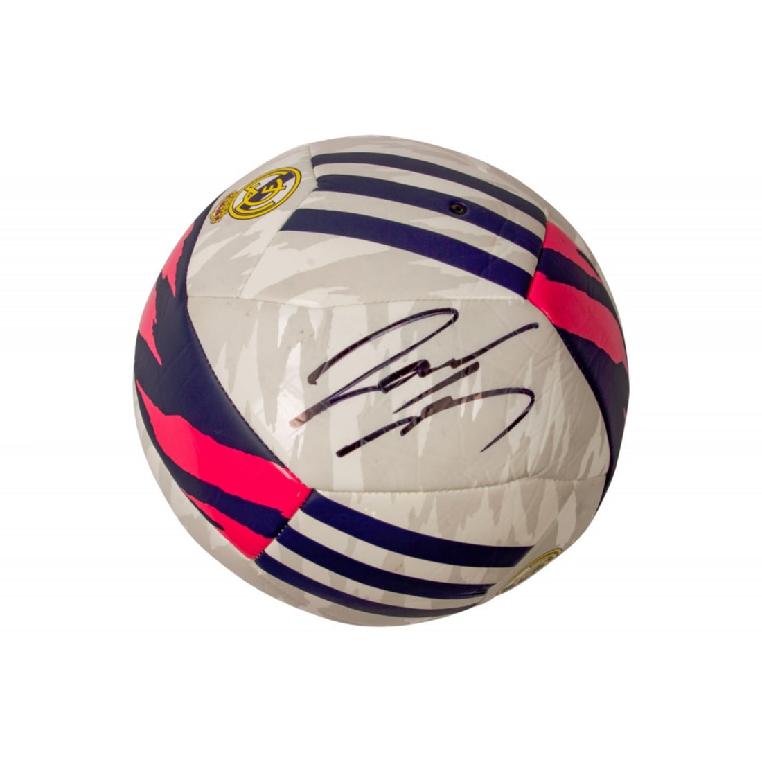 Roberto Carlos Signed Real Madrid Soccer Ball (Beckett COA): Roberto Carlos Signed Real Madrid Soccer Ball (Beckett COA)