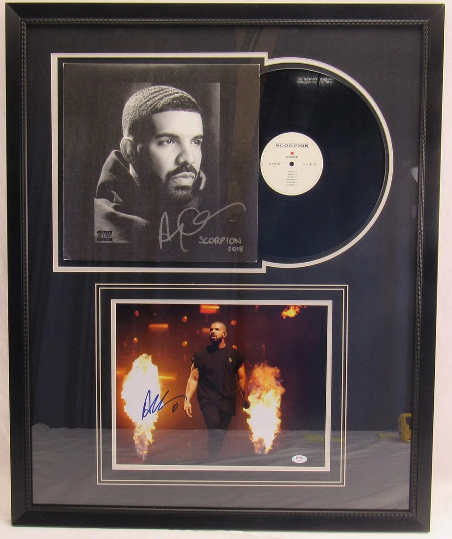 Drake Signed Framed Album & Photo PSA/DNA AL24350 (1 of 6)