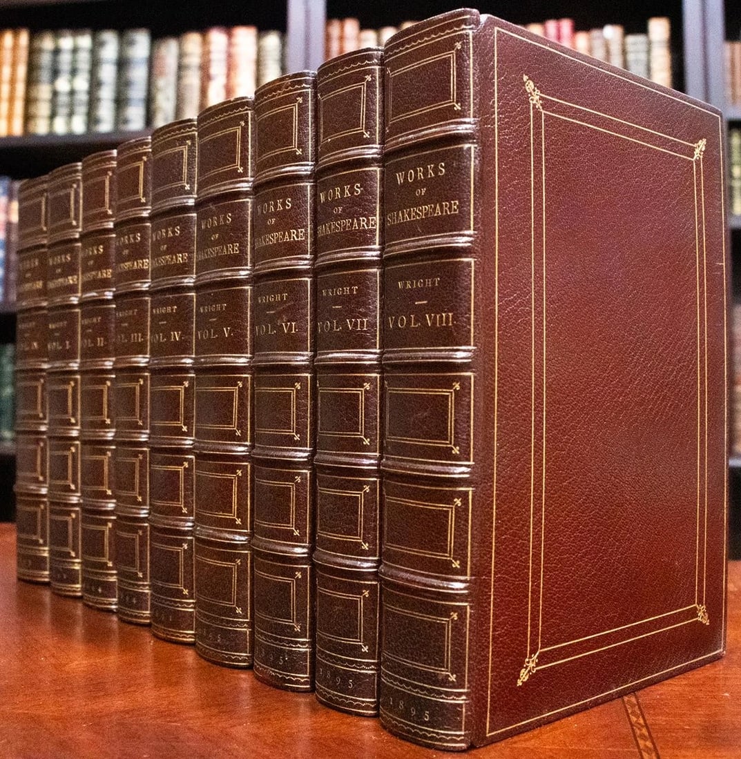 1891 The Works of William Shakespeare Fine Leather Bindings (1 of 15)