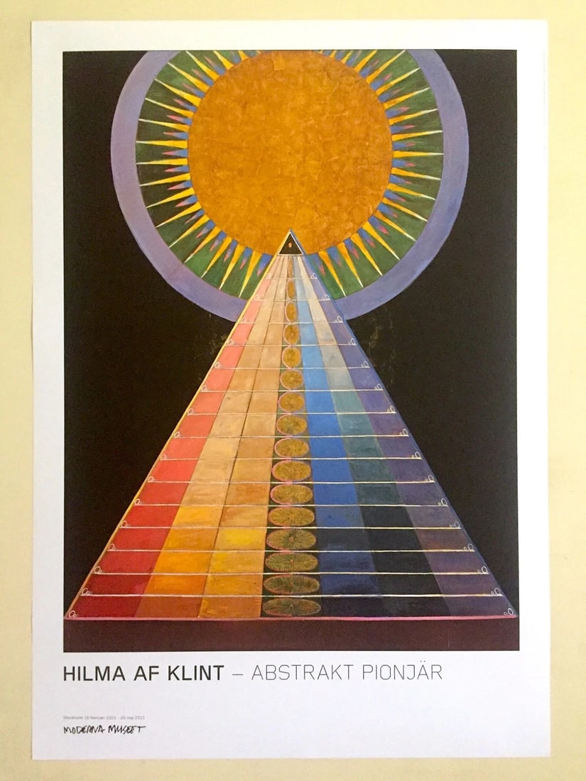 HILMA AF KLINT LITHOGRAPH PRINT MODERNA MUSEET EXHBT POSTER ALTARPIECE NO.1 1915 (1 of 12)