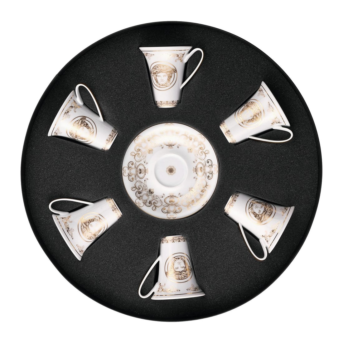 Versace Rosenthal Medusa Gala Set 6 Pcs Espresso Cup & Saucer: Condition: New: A brand-new, unused, unopened, undamaged item in its original packaging (where packaging is applicable). Packaging should be the same as what is found in a retail store, unless the ite