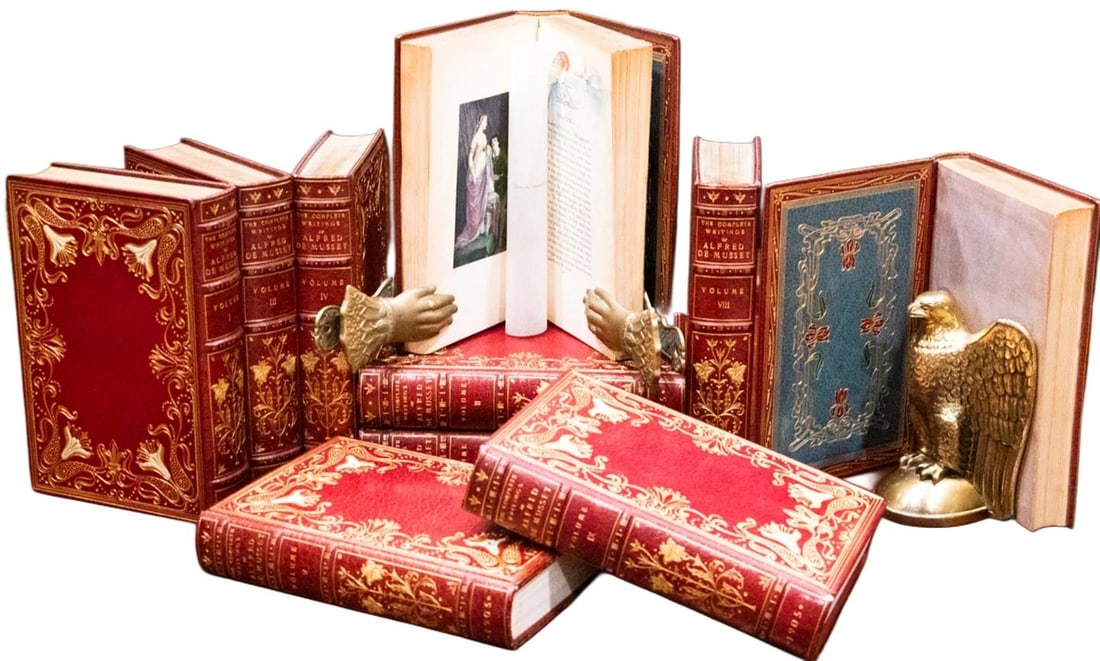 1905 Poems of Alfred De Musset Limited Edition #1of58 Hand Color Plates Fine (1 of 20)