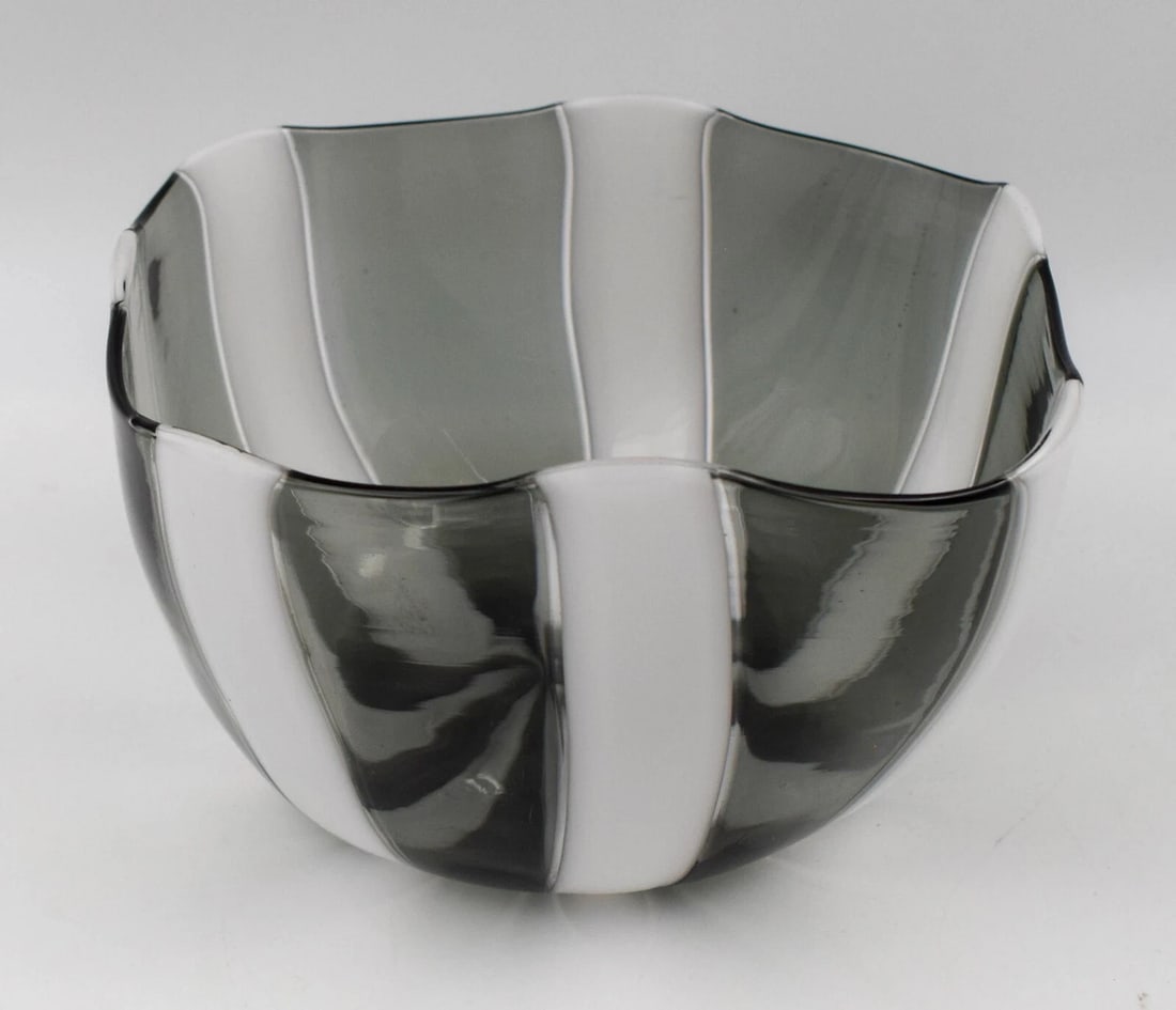 Venini Murano Italia Art Glass Bowl - Fulvio Bianconi, Circa 1950 (1 of 6)