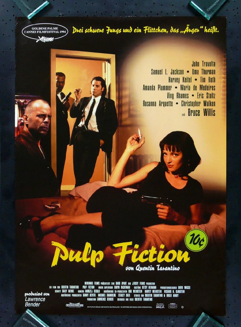 PULP FICTION GERMAN ORIGINAL MOVIE POSTER 1994 (1 of 1)