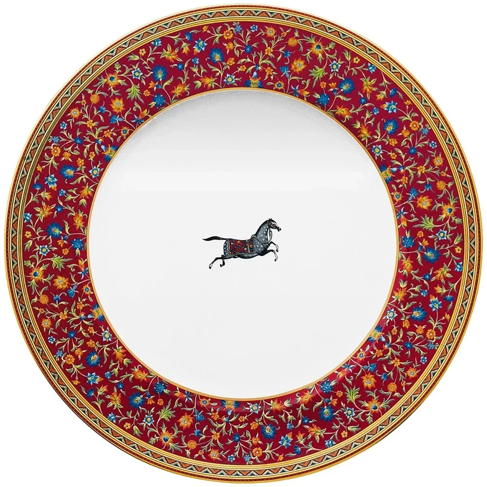 NEW HERMES CHEVAL D'ORIENT PAIR OF DINNER PLATES #P009802P BRAND NIB F/SH: Condition: New: A brand-new, unused, unopened, undamaged item (including handmade items). See the seller's listing for full details. ,Country of Origin: France,Origin: Limoges,Antique: No,Shape: Round