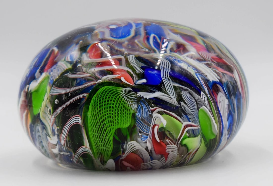 Antique ST.LOUIS Art Glass Paperweight Circa 1900: Condition: Used,Country of Origin: France,Brand: Saint Louis,Type: Paperweight,Color: Multicolor,Material: Glass,Handmade: Yes