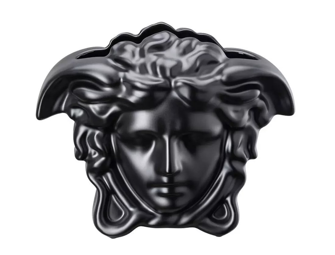 Versace Rosenthal Medusa Grande Vase 15 cm(5.91") Black-: Condition: New: A brand-new, unused, unopened, undamaged item in its original packaging (where packaging is applicable). Packaging should be the same as what is found in a retail store, unless the ite