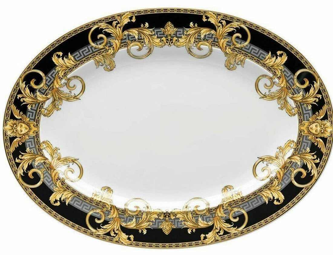 VERSACE BY ROSENTHAL PRESTIGE GALA OVAL PLATTER SMALL #403637-12734 BRAND NIB FS: Condition: New: A brand-new, unused, unopened, undamaged item in its original packaging (where packaging is applicable). Packaging should be the same as what is found in a retail store, unless the ite