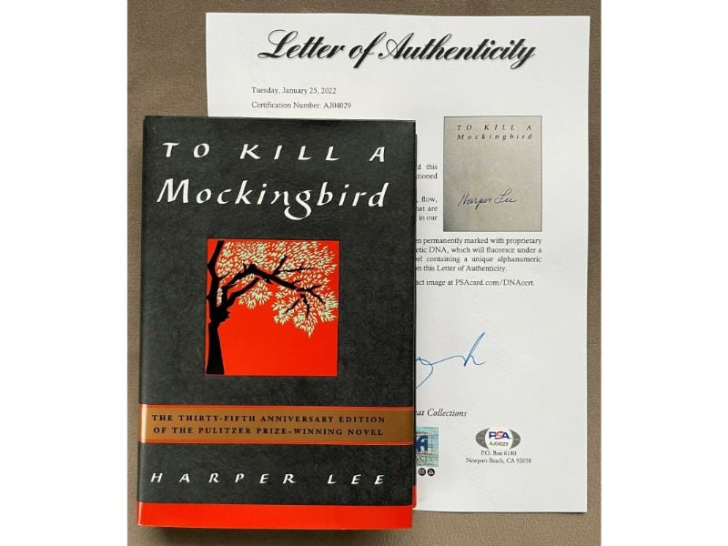 HARPER LEE SIGNED ~ TO KILL A MOCKINGBIRD ~ 35TH ANNIVERSARY EDITION BOOK ~ LOA: HARPER LEE SIGNED ~ TO KILL A MOCKINGBIRD ~ 35TH ANNIVERSARY EDITION BOOK ~ LOA