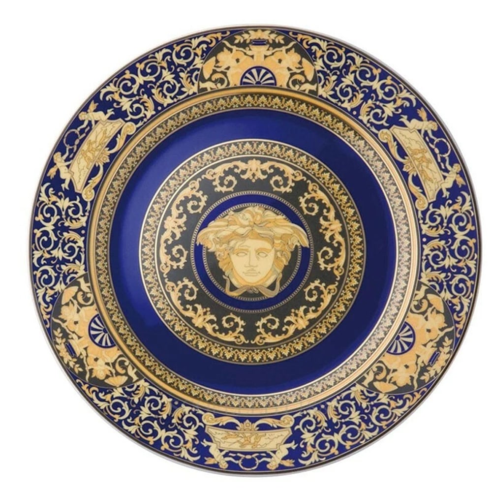 Versace Rosenthal Medusa Blue Wall Plate 30 cm (11.81") -: Condition: New: A brand-new, unused, unopened, undamaged item in its original packaging (where packaging is applicable). Packaging should be the same as what is found in a retail store, unless the ite