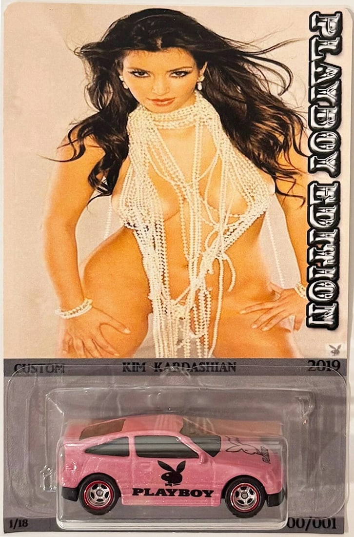 Pink HONDA CR-X CUSTOM Hot Wheels Playboy's Kim Kardashian Series w/ RR CRX (1 of 1)