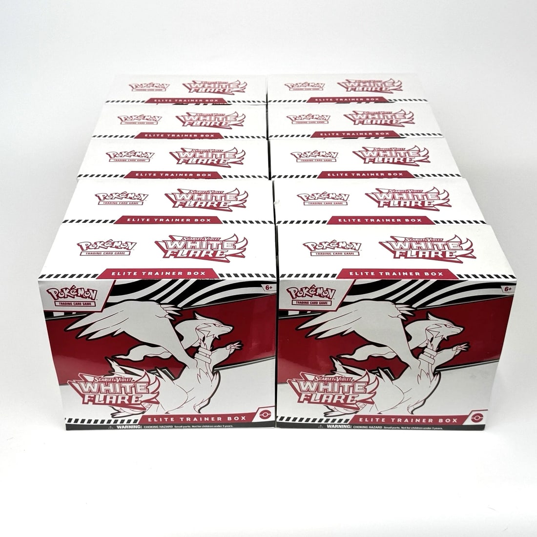Pokemon Scarlet & Violet ETB White Flare Case Of 10 Factory Sealed Brand New (1 of 6)