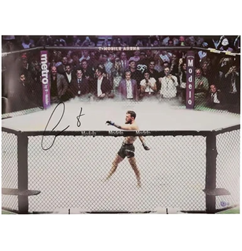 Conor McGregor Signed UFC Fighting Print Size 16? x 20? with Beckett COA (1 of 1)