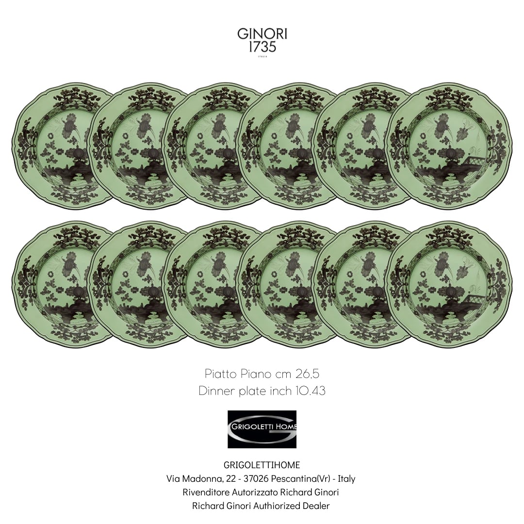 Richard Ginori Oriente Italiano Bario - Set 12 dinner plates CMS 26,5 - IN 10.43: Condition: New: A brand-new, unused, unopened, undamaged item in its original packaging (where packaging is applicable). Packaging should be the same as what is found in a retail store, unless the ite