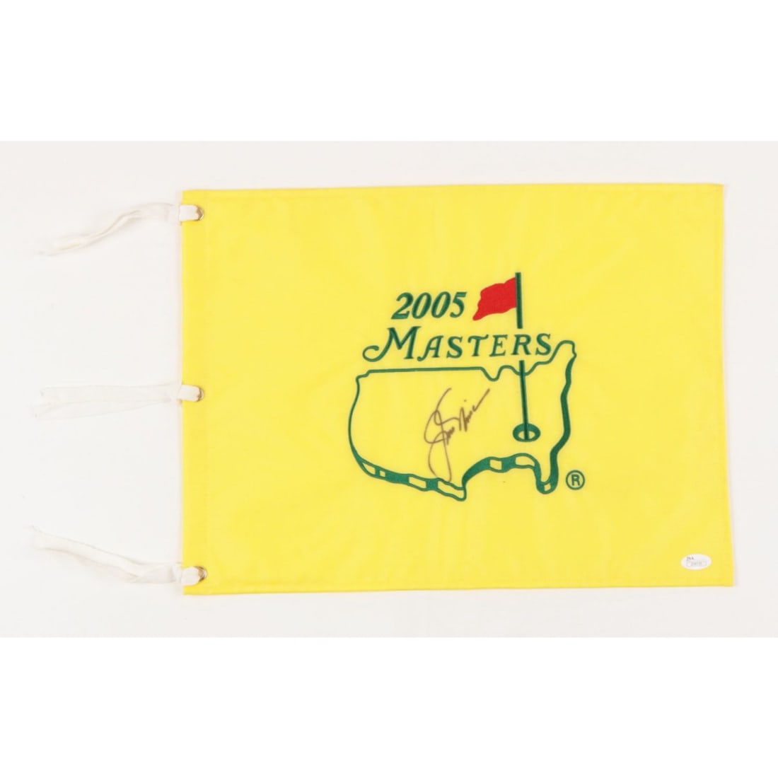 Jack Nicklaus Signed 2005 Masters Pin Flag (JSA) (1 of 2)