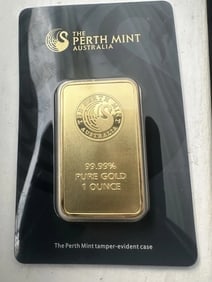 1 oz Gold Bar - Australia Perth Mint .9999 Fine Gold (Standard Assay): 1 oz Gold Bar - Australia Perth Mint .9999 Fine Gold (Standard Assay)