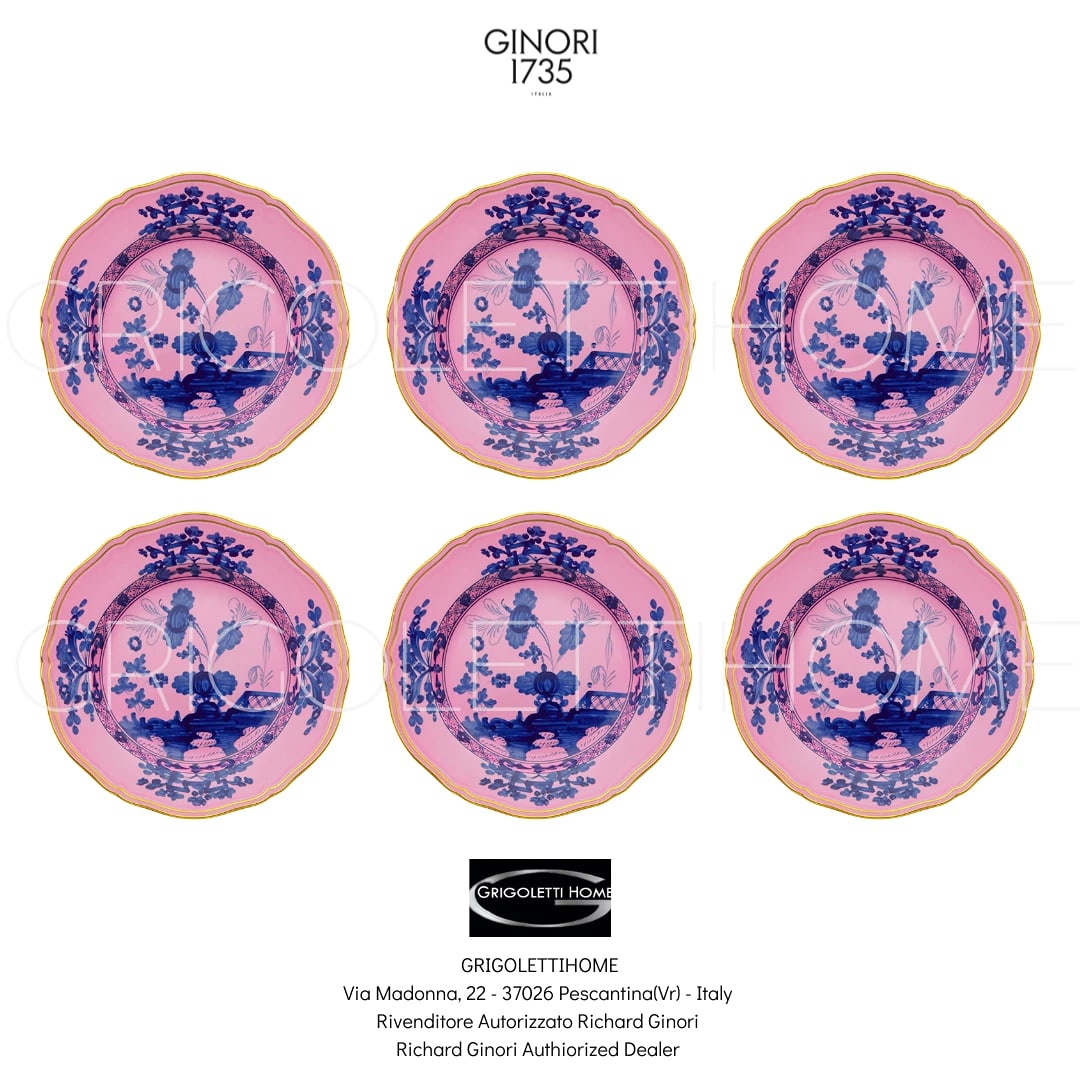 Richard Ginori Oriente Italiano Azalea Set 6 Dinner Plates 26.5 Cm - In 10.43: Condition: New: A brand-new, unused, unopened, undamaged item in its original packaging (where packaging is applicable). Packaging should be the same as what is found in a retail store, unless the ite