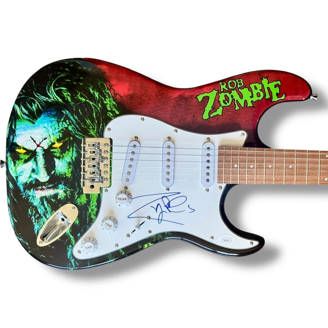Rob Zombie Signed Custom Guitar (JSA COA): Industry: Music,Signed: Yes,Autograph Authentication: James Spence (JSA),Object Type: Guitar & Guitar Pick,Original/Reproduction: Original