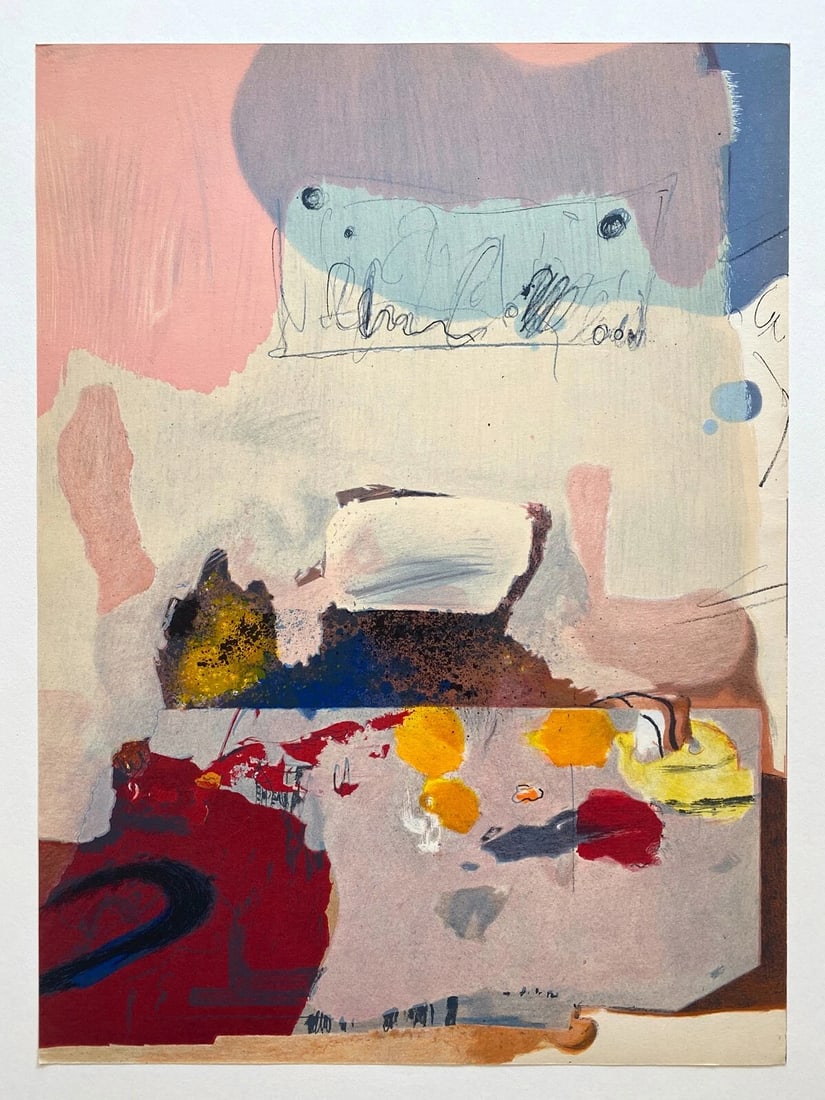 PAUL REBEYROLLE RARE 1967 LMT ED MAEGHT EDITEUR ABSTRACT FRENCH LITHOGRAPH PRINT (1 of 12)