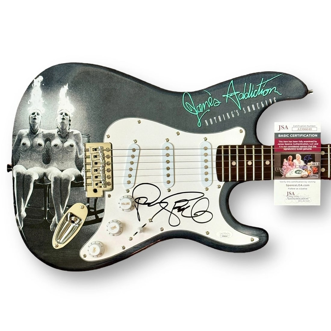 Perry Farrell Signed Guitar 1/1 JSA COA Jane's Addiction Nothing's Shocking: Industry: Music,Signed: Yes,Autograph Authentication: James Spence (JSA),Object Type: Guitar & Guitar Pick,Original/Reproduction: Original