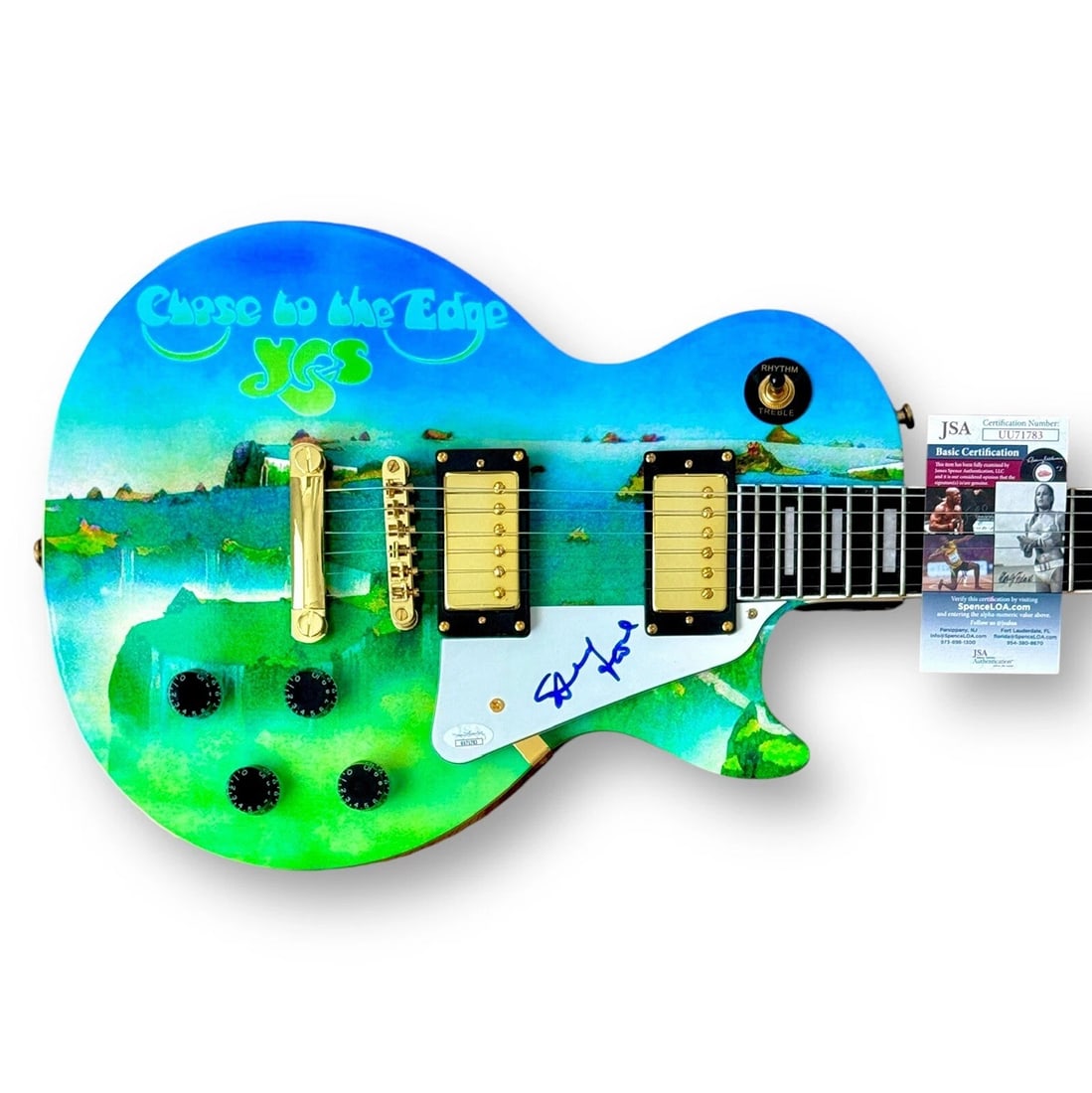 STEVE HOWE Signed Guitar Custom 1/1 JSA COA YES Close To The EDGE: Industry: Music,Signed: Yes,Autograph Authentication: James Spence (JSA),Object Type: Guitar & Guitar Pick,Original/Reproduction: Original