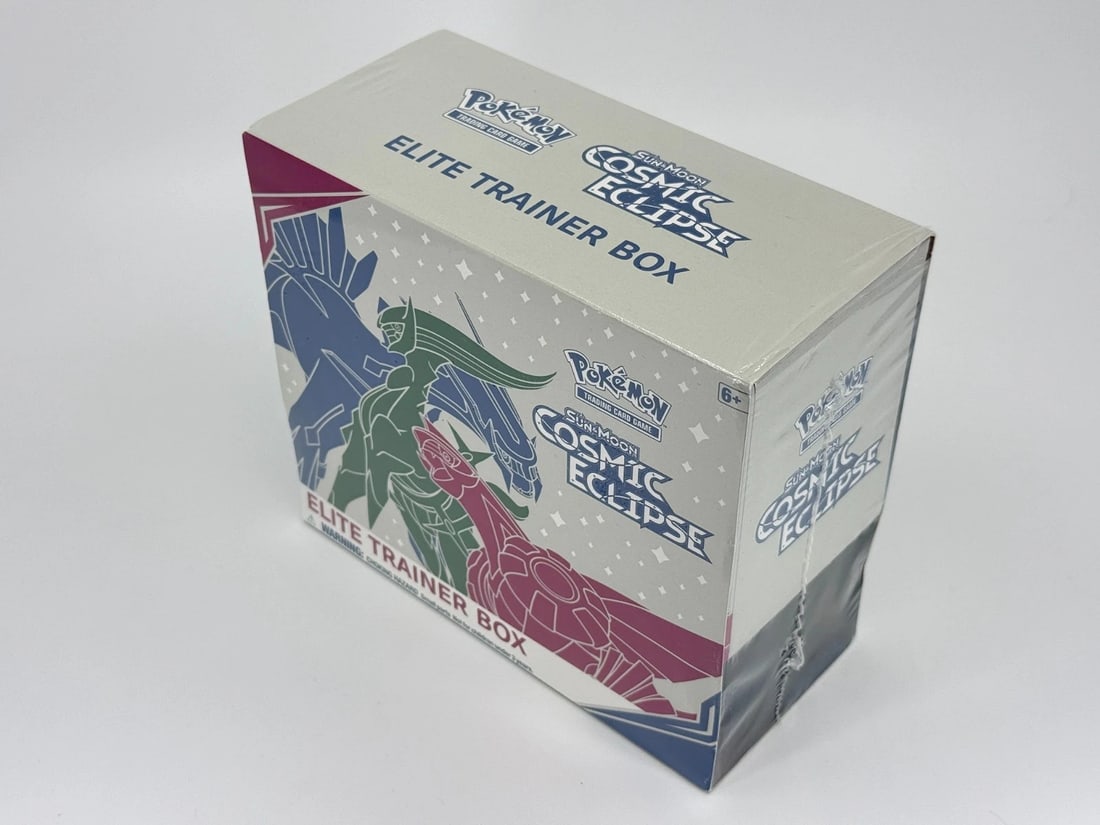 Pokemon Cosmic Eclipse Elite Trainer Box ETB sealed w/tear w/ plastic protector: Condition: New/Factory Sealed: A brand-new, unused, unopened, undamaged item (including handmade items). See the seller's listing for full details. ,Game: Pokémon TCG,Set: Cosmic Eclipse,Configuratio