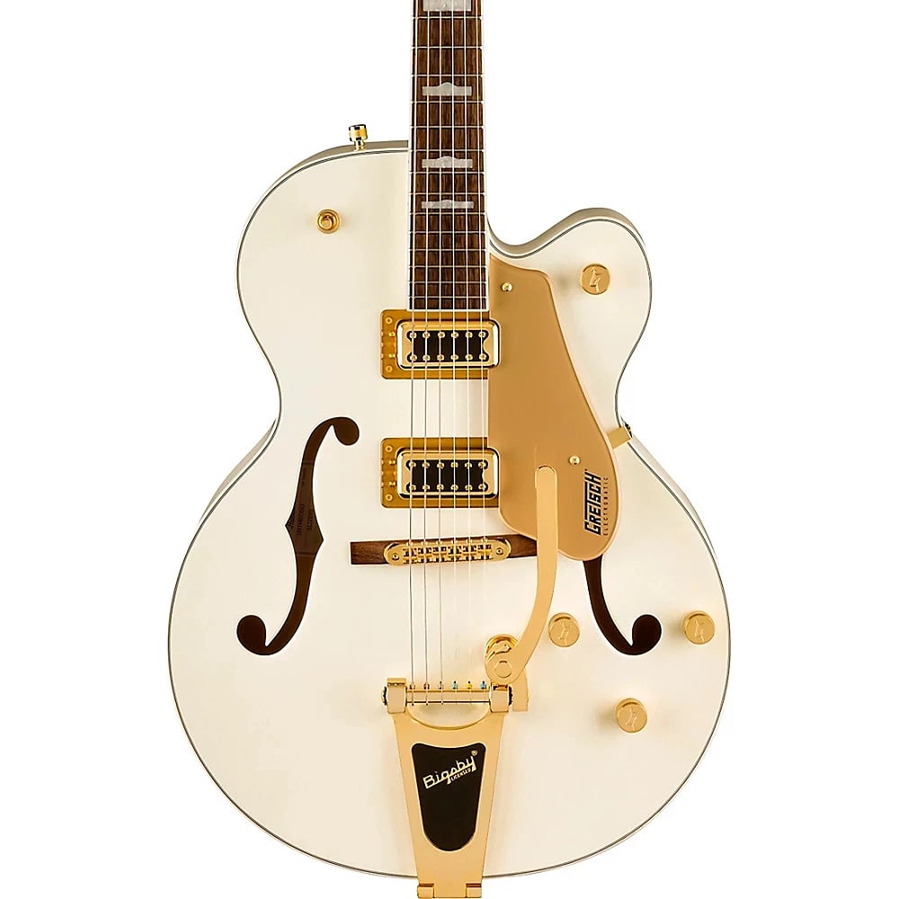 Gretsch G5427TG Electromatic Hollowbody Bigsby LE Guitar Champagne White Gold: Condition: New: A brand-new, unused, unopened, undamaged item in its original packaging (where packaging is applicable). Packaging should be the same as what is found in a retail store, unless the ite