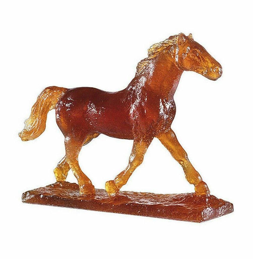 DAUM CRYSTAL BROWN TROTTER BY JEAN-FRANÇOIS LEROY #02566-1 BRAND NIB: Condition: New: A brand-new, unused, unopened, undamaged item in its original packaging (where packaging is applicable). Packaging should be the same as what is found in a retail store, unless the ite