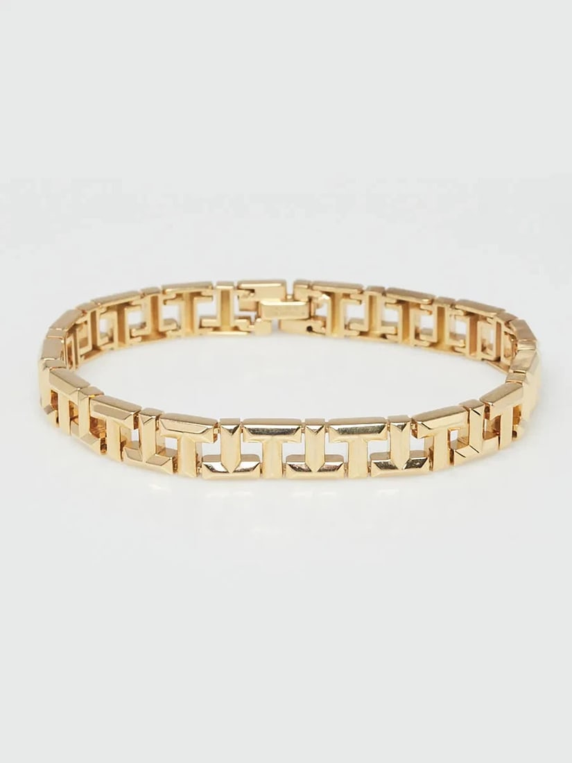 Tiffany & Co. 18k Yellow Gold Tiffany T True Bracelet Size Small (1 of 6)
