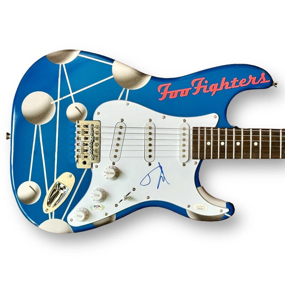 Dave Grohl Signed Guitar Custom 1/1 Graphics JSA COA FOO FIGHTERS COLOUR & SHAPE: Industry: Music,Signed: Yes,Autograph Authentication: James Spence (JSA),Object Type: Guitar & Guitar Pick,Original/Reproduction: OriginalSigner: Dave Grohl (Foo Fighters Lead Singer & Guitarist) Item