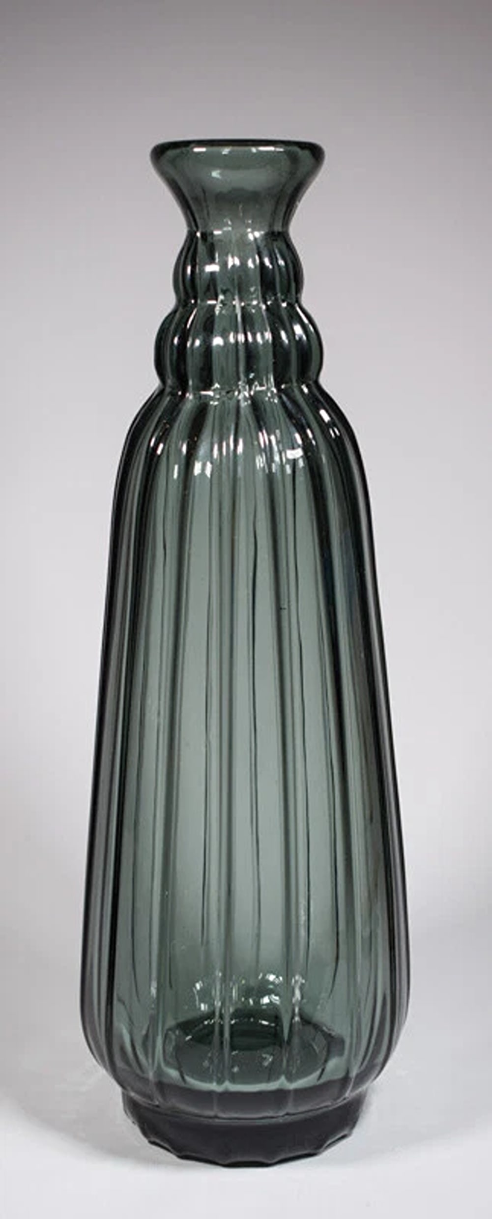 Daum France Art Deco Large Glass Vase - Circa 1920: Measures 16 1/2" high by 5 1/2" wide. Country of Origin: France,Material: Glass,Production Style: Art Glass,Brand: Daum,Type: Vase,Style: Art Deco