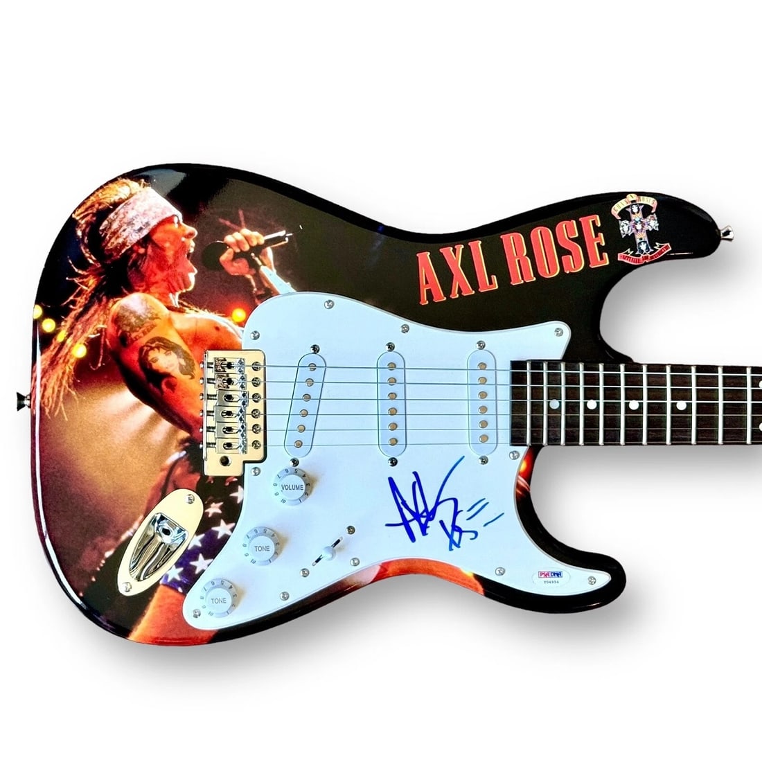 Axl Rose Signed Custom Guitar GUNS N' Roses (PSA LOA): Industry: Music,Signed: Yes,Autograph Authentication: Professional Sports (PSA/DNA),Object Type: Guitar & Guitar Pick,Original/Reproduction: Original