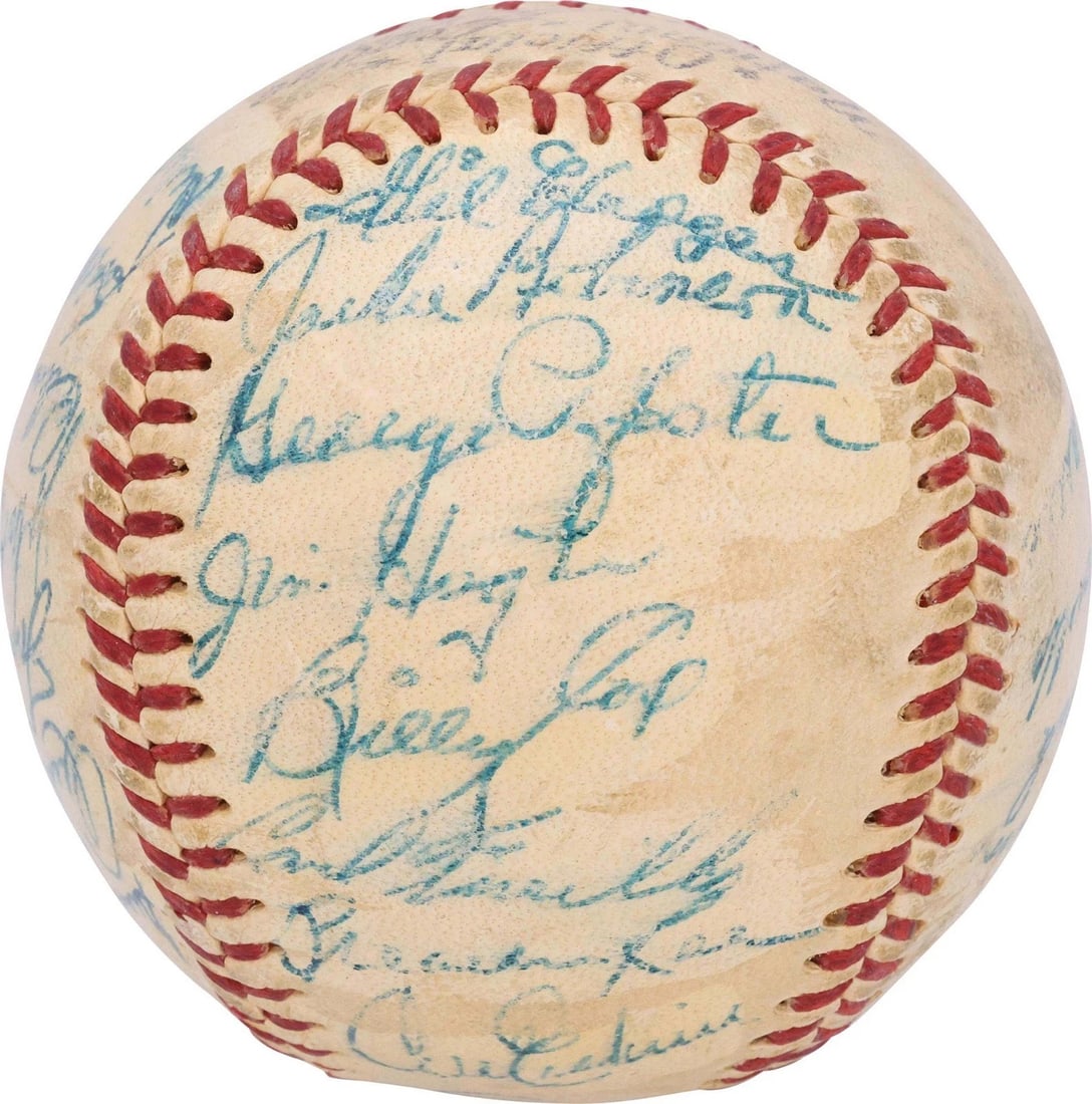 Jackie Robinson Roy Campanella 1952 Brooklyn Dodgers Signed Baseball PSA DNA COA: Sport: Baseball,Player: Jackie Robinson,Signed: Yes,Autograph Authentication: Professional Sports Authenticator (PSA),Original/Reprint: Original,Product: Ball,Team: Brooklyn Dodgers