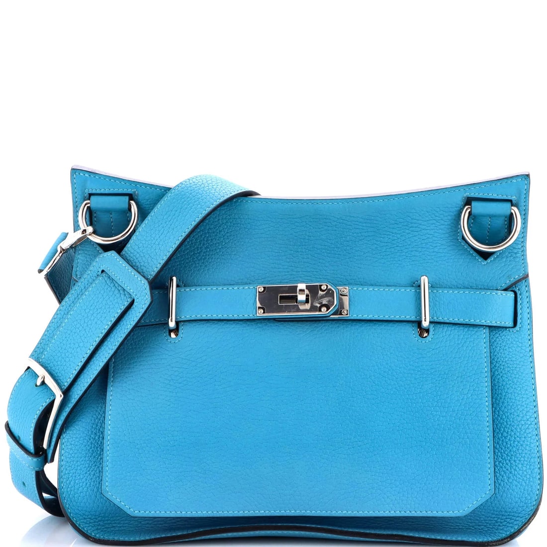 Hermes Jypsiere Bag Clemence 31: Accessories: With StrapMeasurements: Handle Drop None", Height 10.5", Width 12", Depth 5.5", Strap Drop 18.5-22.5". Condition: Pre-owned - Good,Brand: Hermes,Exterior Material: Leather,Style: Cross