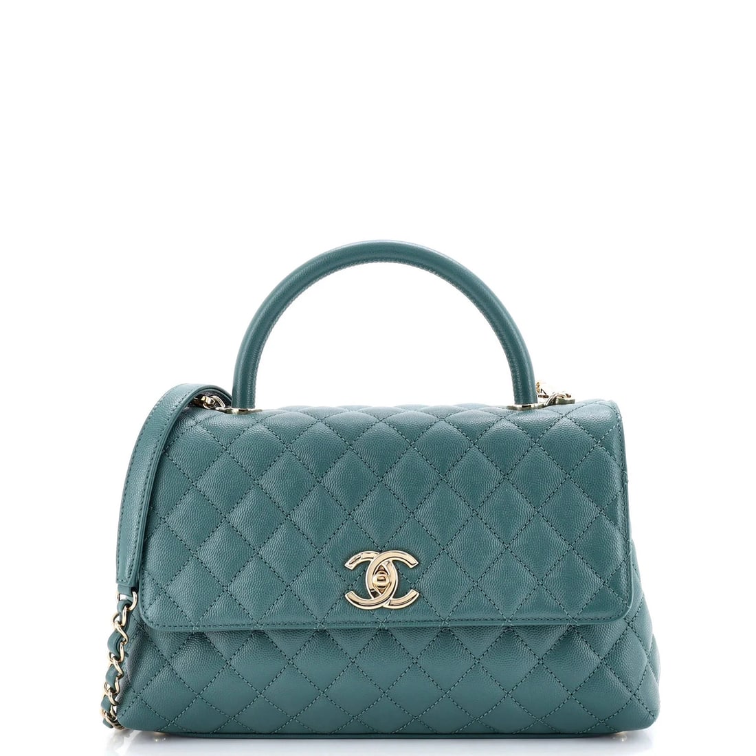 Chanel Coco Top Handle Bag Quilted Caviar Small (1 of 5)