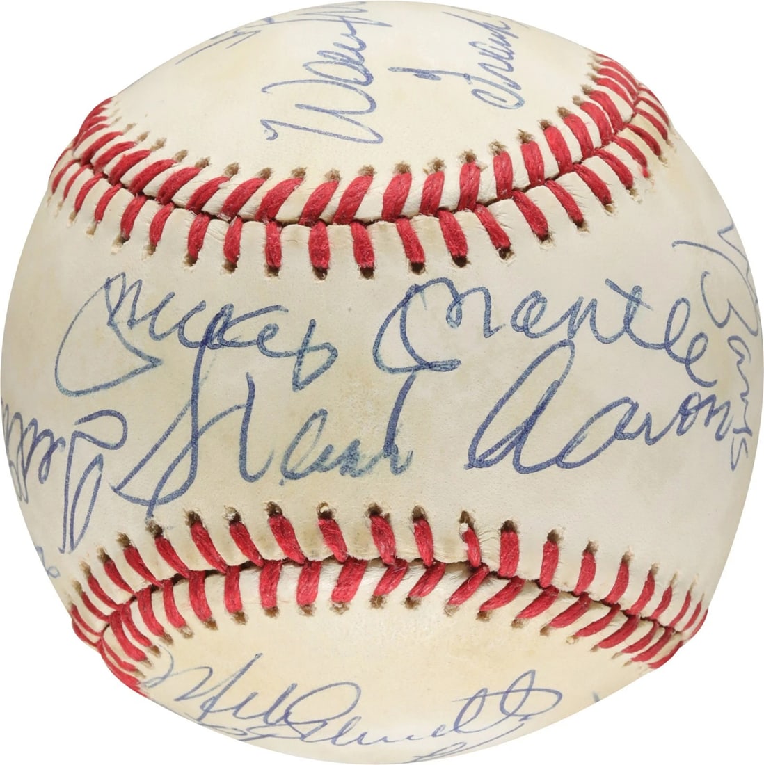 500 Home Run Signed Baseball Mickey Mantle Ted Williams Willie Mays 11 Sigs PSA (1 of 7)