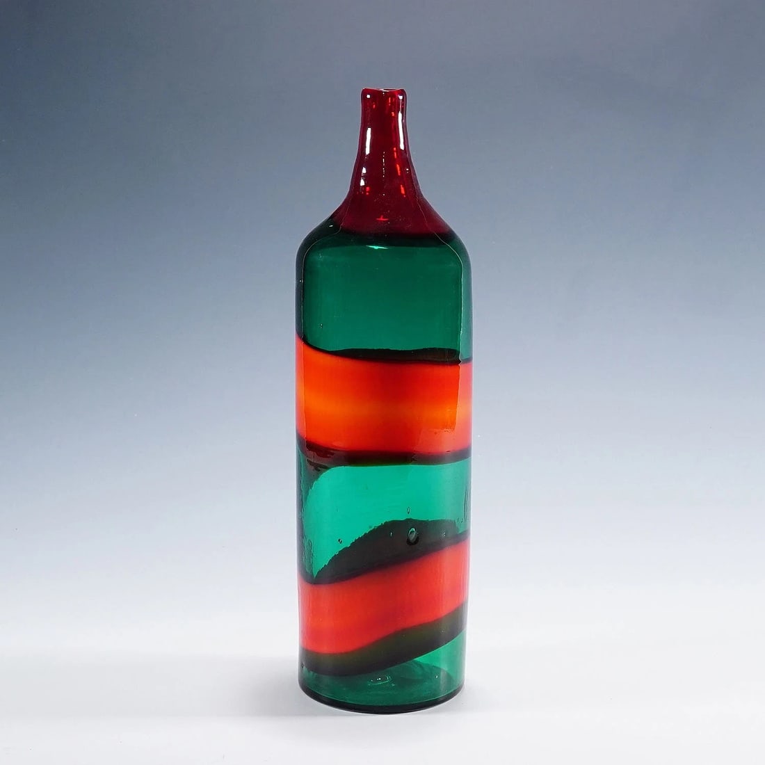 Vase 'A Fasce' by Fulvio Bianconi for Venini, Venice Murano 1950s (1 of 9)