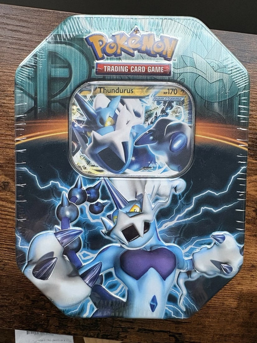 Pokemon 2013 Thundurus EX Tin Sealed Plasma Storm Freeze Blast Packs: Condition: New/Factory Sealed: A brand-new, unused, unopened, undamaged item (including handmade items). See the seller's listing for full details. ,Game: Pokémon TCG,Set: Plasma Storm,Configuration: