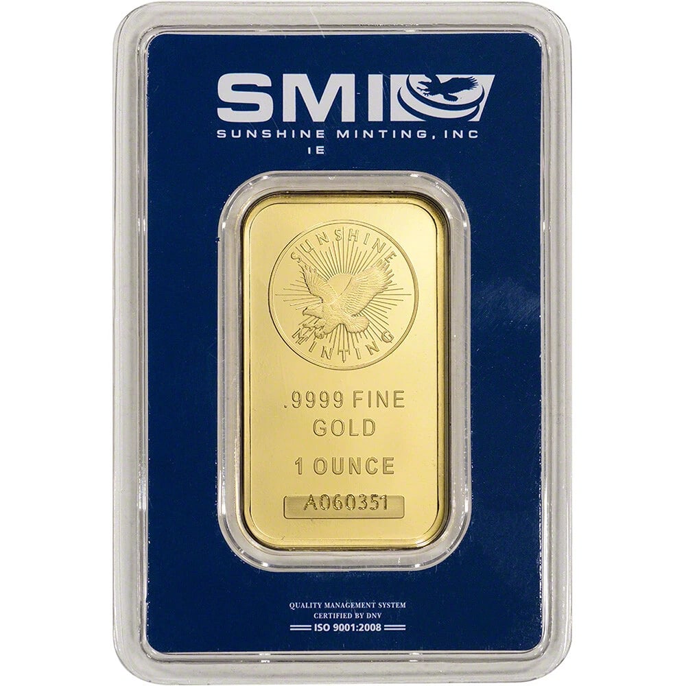 1 oz Gold Bar - Sunshine Minting - .9999 Fine in Assay (1 of 4)
