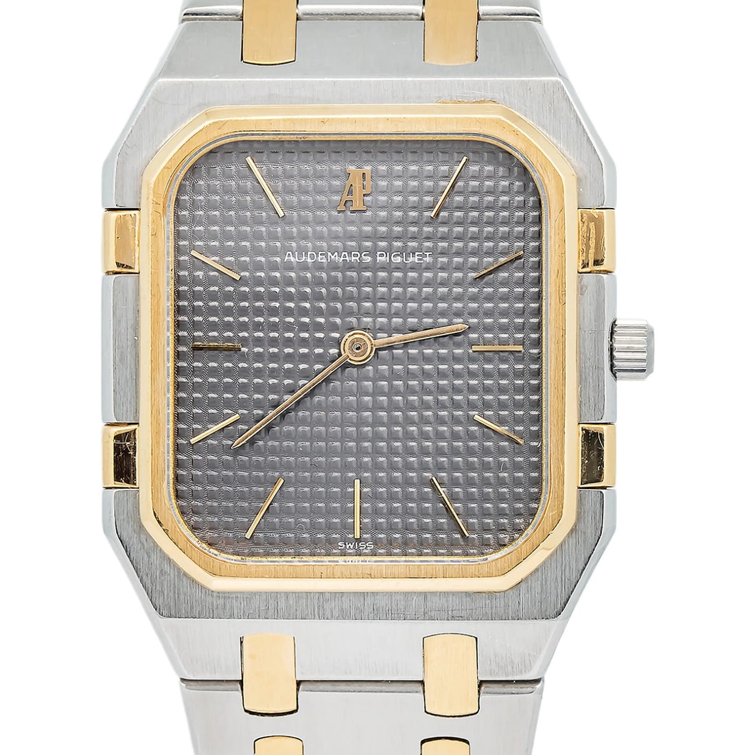 Audemars Piguet Royal Oak 66009SA Quartz 18K Two Tone YG Grey Dial Watch 32mm: Condition: Pre-owned - Good: This item has been gently used but is in good condition. It might have a few signs of wear, like light scratches or tarnishing. All imperfections should be shown and descr