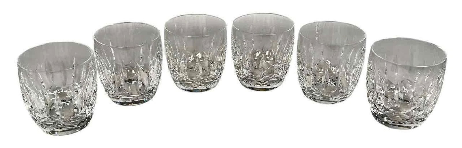 Set 6 Retired Waterford Crystal Kildare Old Fashioned Whiskey Tumblers Glasses: Condition: Used,Color: Clear,Type: Whiskey Glass,Brand: Waterford,Material: Crystal,Pattern: Kildare