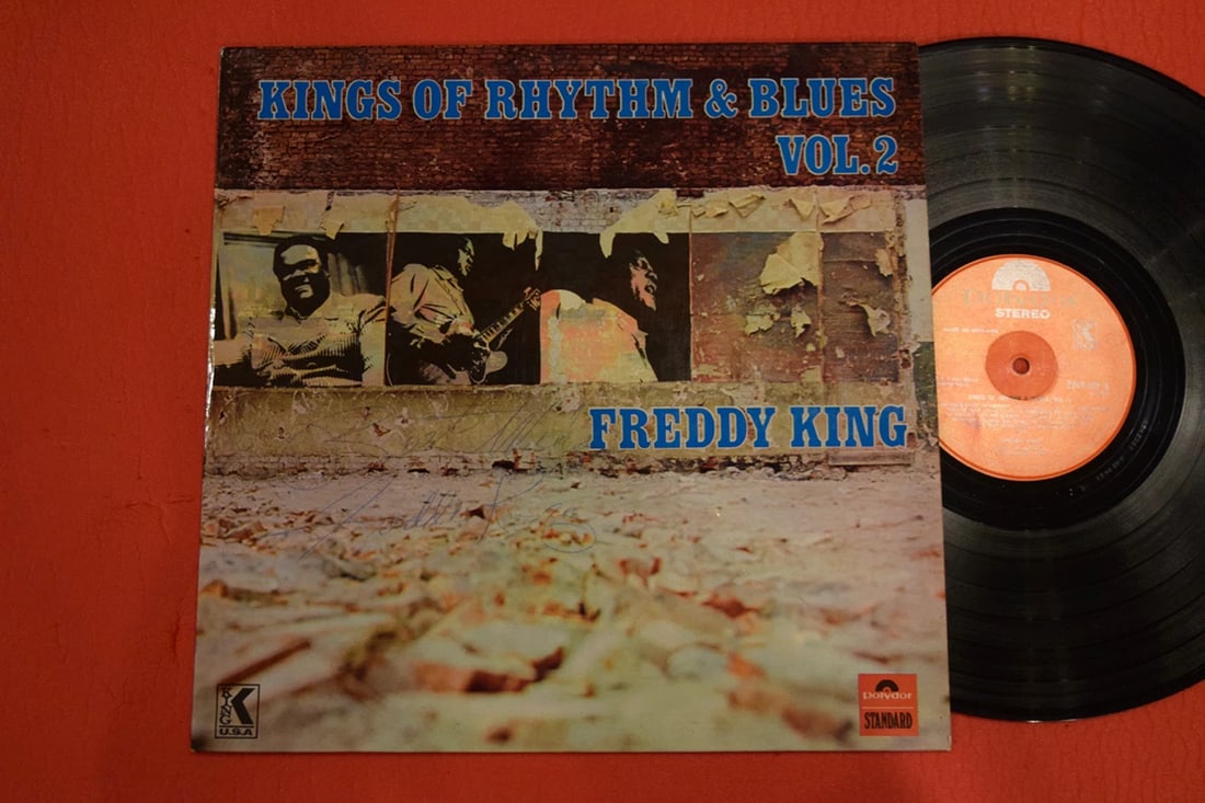 Freddie King Signed Autographed Record Album Kings of Rhythm & Blues Freddy Rare (1 of 6)