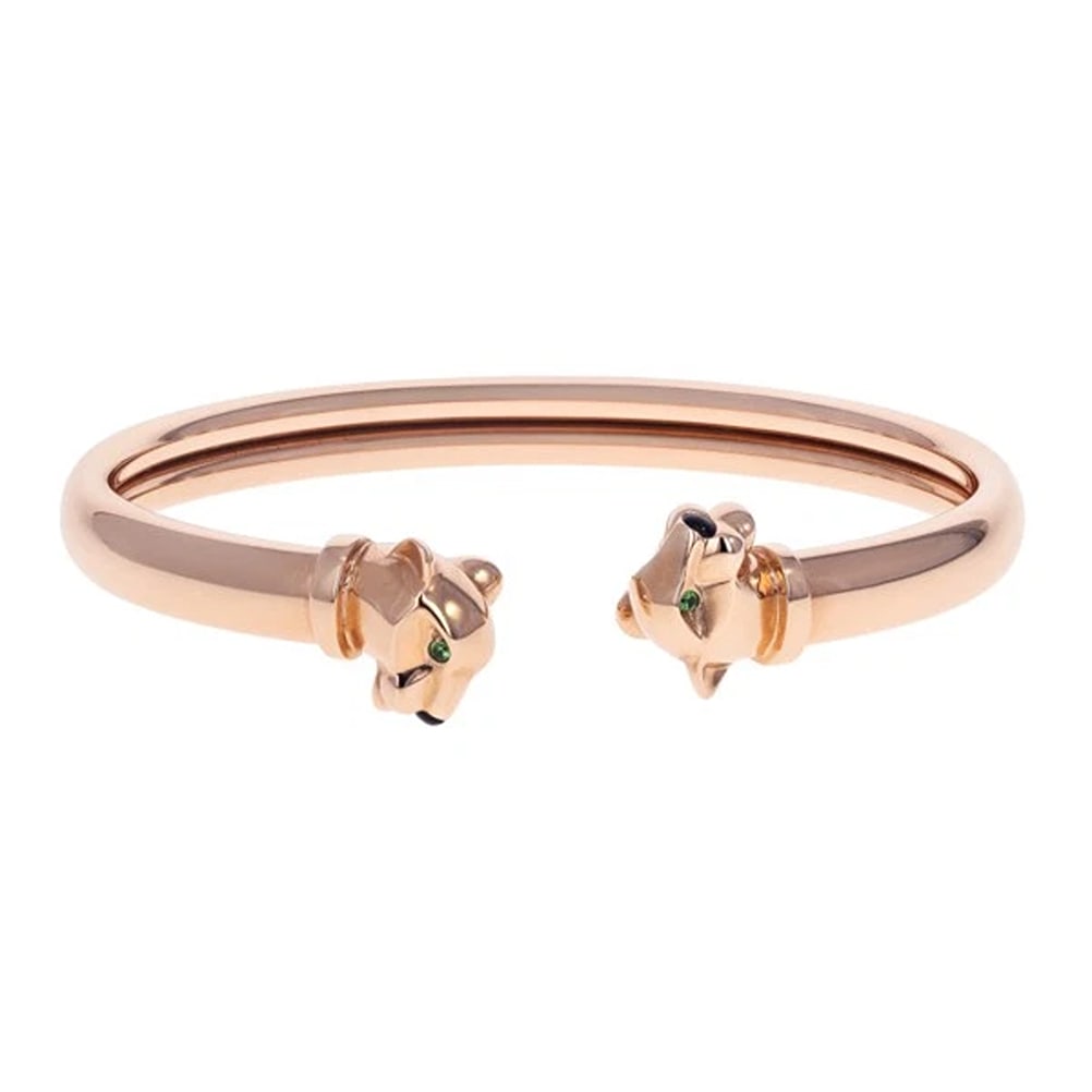 Estate Cartier Panthere de Cartier Cuff- Size 16: Condition: Pre-owned - Good: This item has been gently used but is in good condition. It might have a few signs of wear, like light scratches or tarnishing. All imperfections should be shown and descr