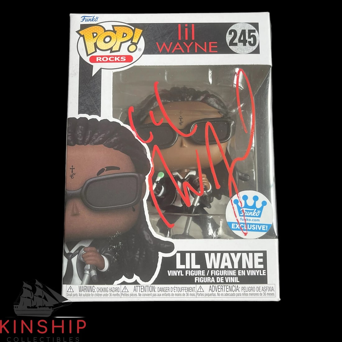 Lil Wayne signed Funko Pop #245 JSA COA Rap Music Auto Rare Z1924: Industry: Music,Signed: Yes,Autograph Authentication: James Spence (JSA),Original/Reproduction: Original