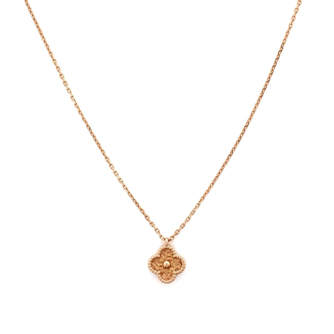 Van Cleef & Arpels Sweet Alhambra Pendant Necklace 18K Rose Gold (1 of 4)