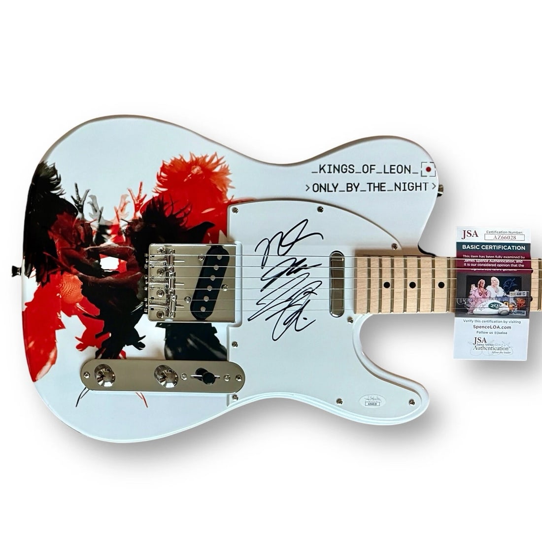 KINGS OF LEON Signed Guitar Custom 1/1 JSA COA CALEB JARED MATTHEW FOLOWHILL +1 (1 of 3)