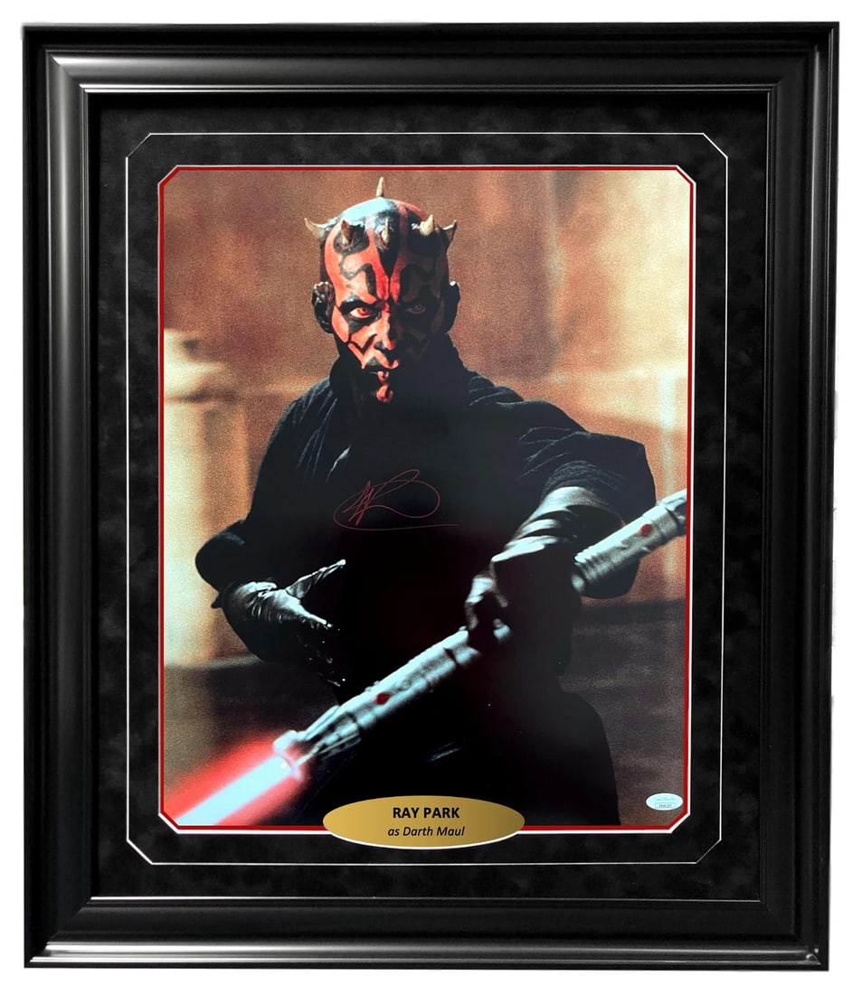 Ray Park Autographed Star Wars Darth Maul 16x20 Photo Framed JSA Signed Sith 1 (1 of 4)